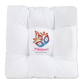 Artistic Leaves Logo Tufted Chair Cushion