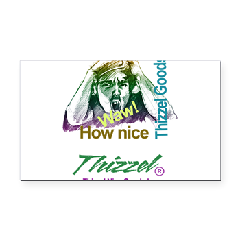 Thizzel Nice Goods Logo Rectangle Car Magnet
