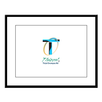 Thizzel Encompass Logo Large Framed Print