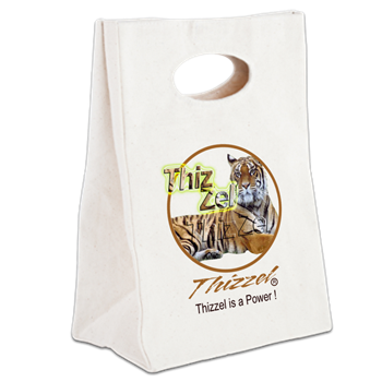Power Logo Canvas Lunch Tote