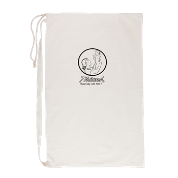 Mom Baby Logo Laundry Bag