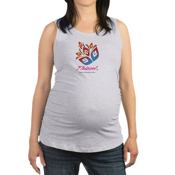 Artistic Leaves Logo Maternity Tank Top