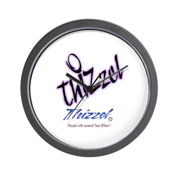 Text Effect Logo Wall Clock