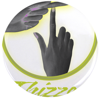 Finger T Logo 3.5" Button