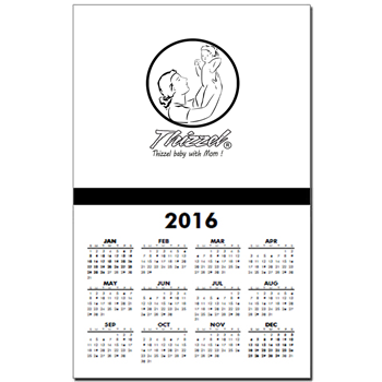 Mom Baby Logo Calendar Print