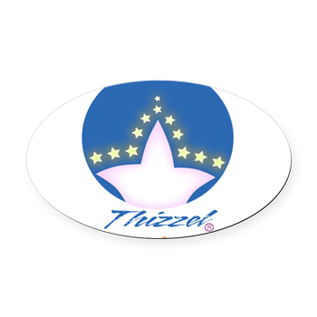 Great Star Logo Oval Car Magnet