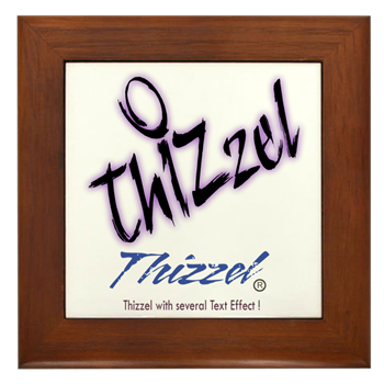 Text Effect Logo Framed Tile