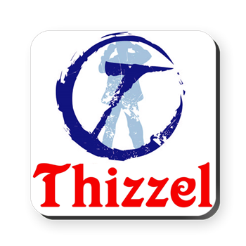 THIZZEL Trademark Cork Coaster