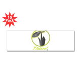 Finger T Logo Bumper Bumper Sticker