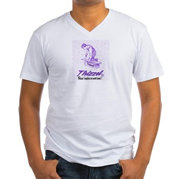 Thizzel Work Men's V-Neck T-Shirt