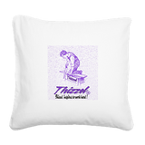 Thizzel Work Square Canvas Pillow
