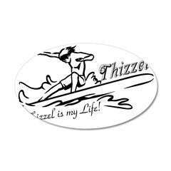 Thizzel Surfing Wall Decal