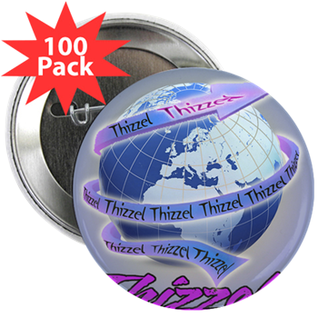 Thizzel Globe 2.25" Button (100 pack)