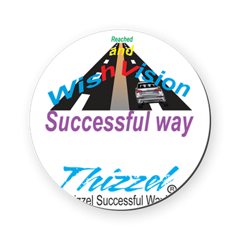 Thizzel Successful Logo Cork Coaster