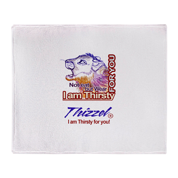 Am Thirsty Logo Throw Blanket