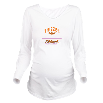 Text Graph Logo Long Sleeve Maternity T-Shirt