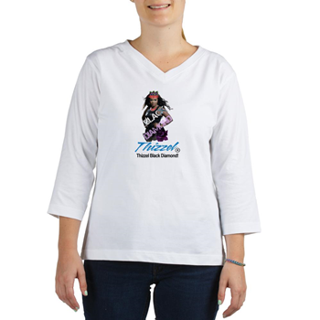Thizzel Diamond Women's Long Sleeve Shirt (Women's Long Sleeve Shirt (3/4 Sleeve)