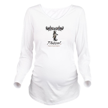 Face Graphics Logo Long Sleeve Maternity T-Shirt