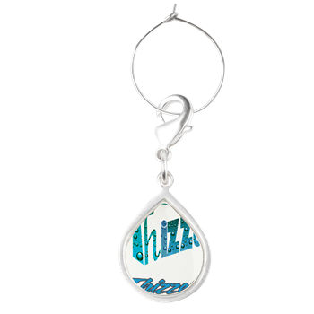 Dew Drops Logo Teardrop Wine Charm