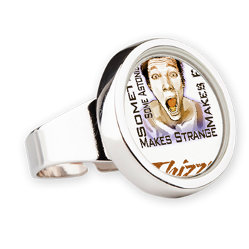 Thizzel makes me Funny Round Ring