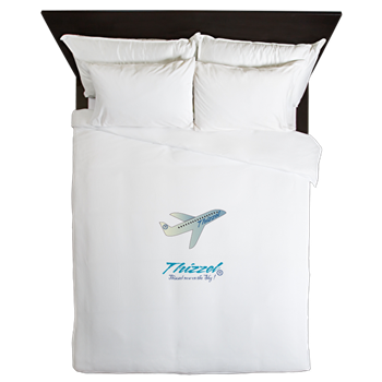 Travel Vector Logo Queen Duvet