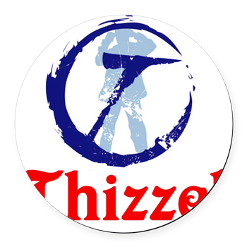 THIZZEL Trademark Round Car Magnet
