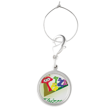 Live Tex Tree Vector Logo Wine Charms