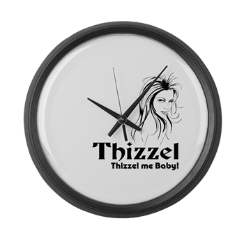 Thizzel Lady Large Wall Clock