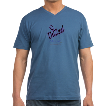 Text effect Logo Men's V-Neck T-Shirt