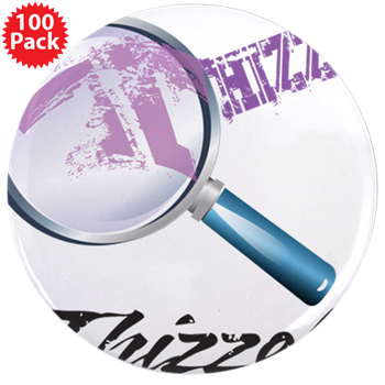 Magnifier Logo 3.5" Button (100 pack)