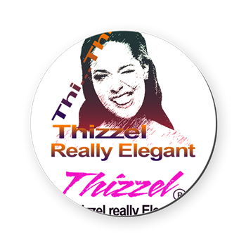 Thizzel Elegant Logo Cork Coaster