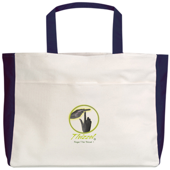 Finger T Logo Beach Tote