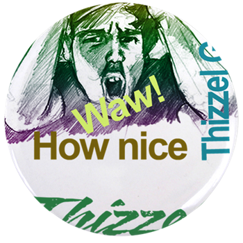 Thizzel Nice Goods Logo 3.5" Button