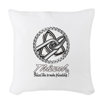 Friendship Logo Woven Throw Pillow