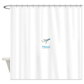 Travel Vector Logo Shower Curtain