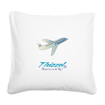 Travel Vector Logo Square Canvas Pillow
