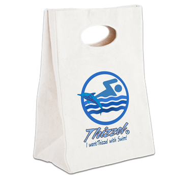 Swimming Logo Canvas Lunch Tote