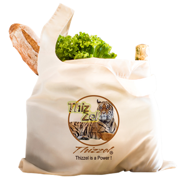 Power Logo Reusable Shopping Bag