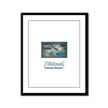 Thizzel Exist Logo Framed Panel Print