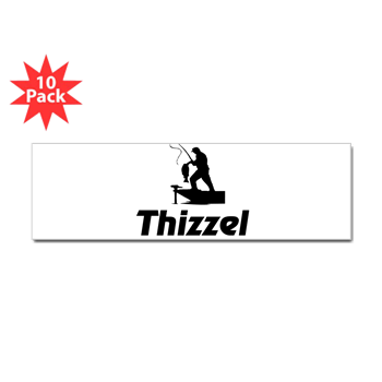 Thizzel Fishing Bumper Bumper Sticker