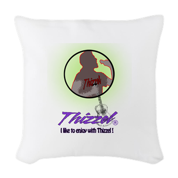 Singer Logo Woven Throw Pillow