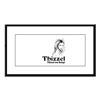 Thizzel Lady Small Framed Print
