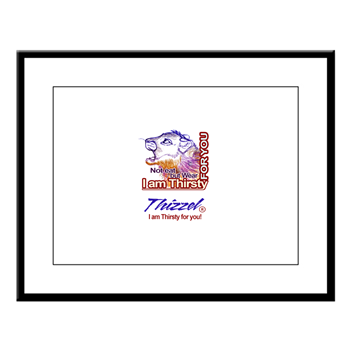 Am Thirsty Logo Large Framed Print