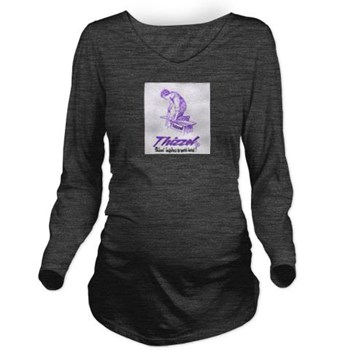 Thizzel Work Long Sleeve Maternity T-Shirt