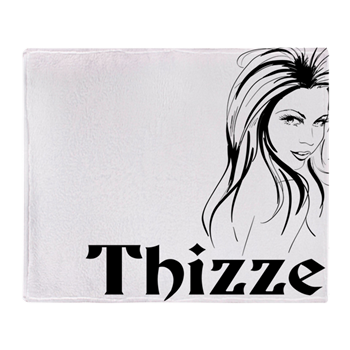 Thizzel Lady Throw Blanket