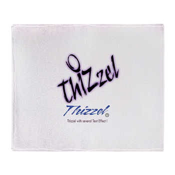 Text Effect Logo Throw Blanket
