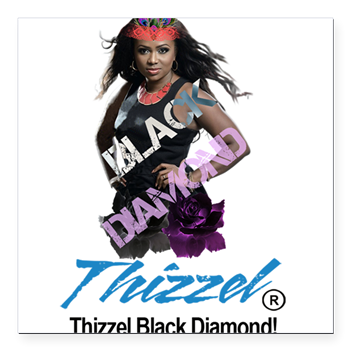 Thizzel Diamond Square Car Magnet 3" x 3"