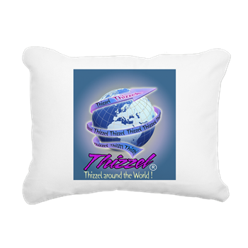 Thizzel Globe Rectangular Canvas Pillow