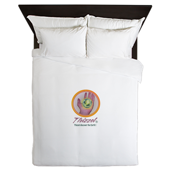 Discover Earth Logo Queen Duvet