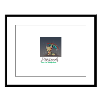 Rainy Logo Large Framed Print